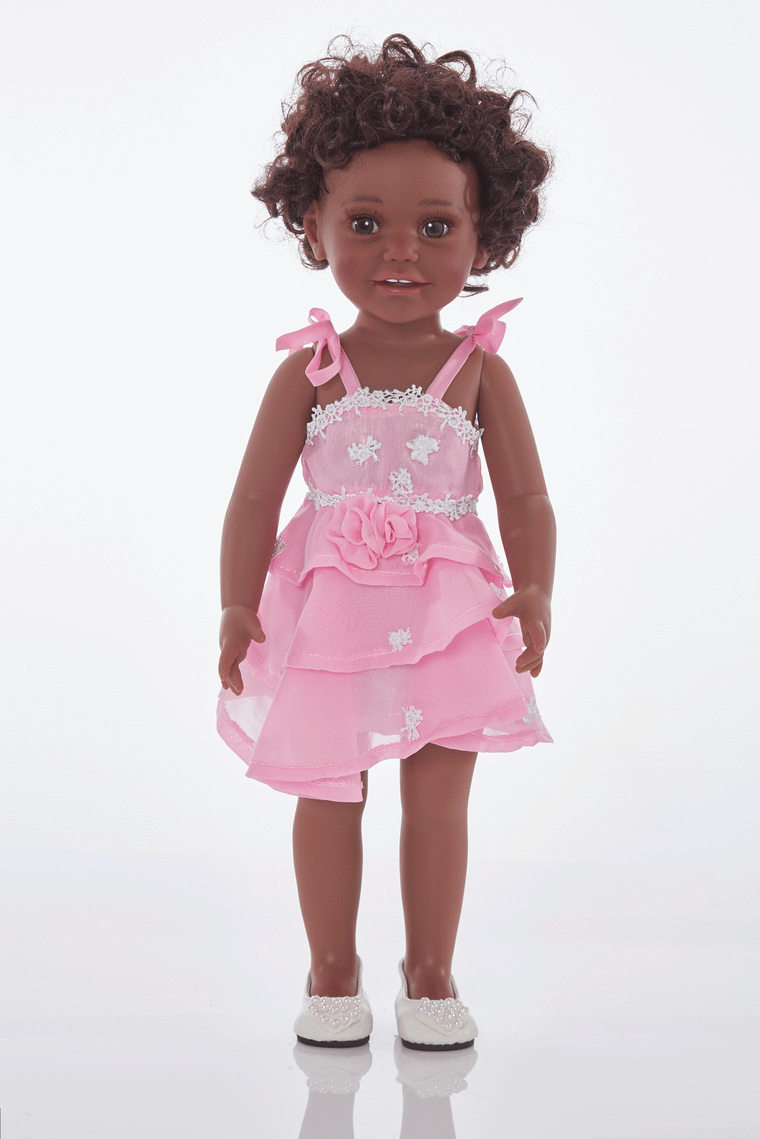 Pink party dress and shoes set