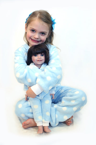 Twin Onesies set (Child age 4-6) & Dolls onesie