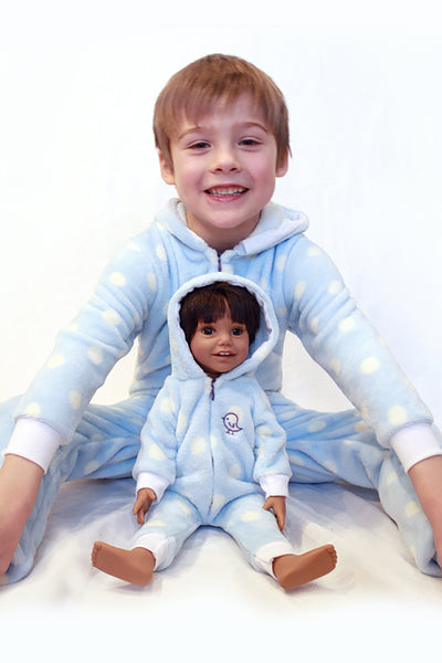 Twin Onesies set (Child age 6-8) & Dolls onesie