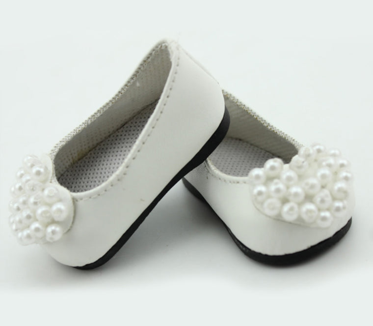 White pearl shoes